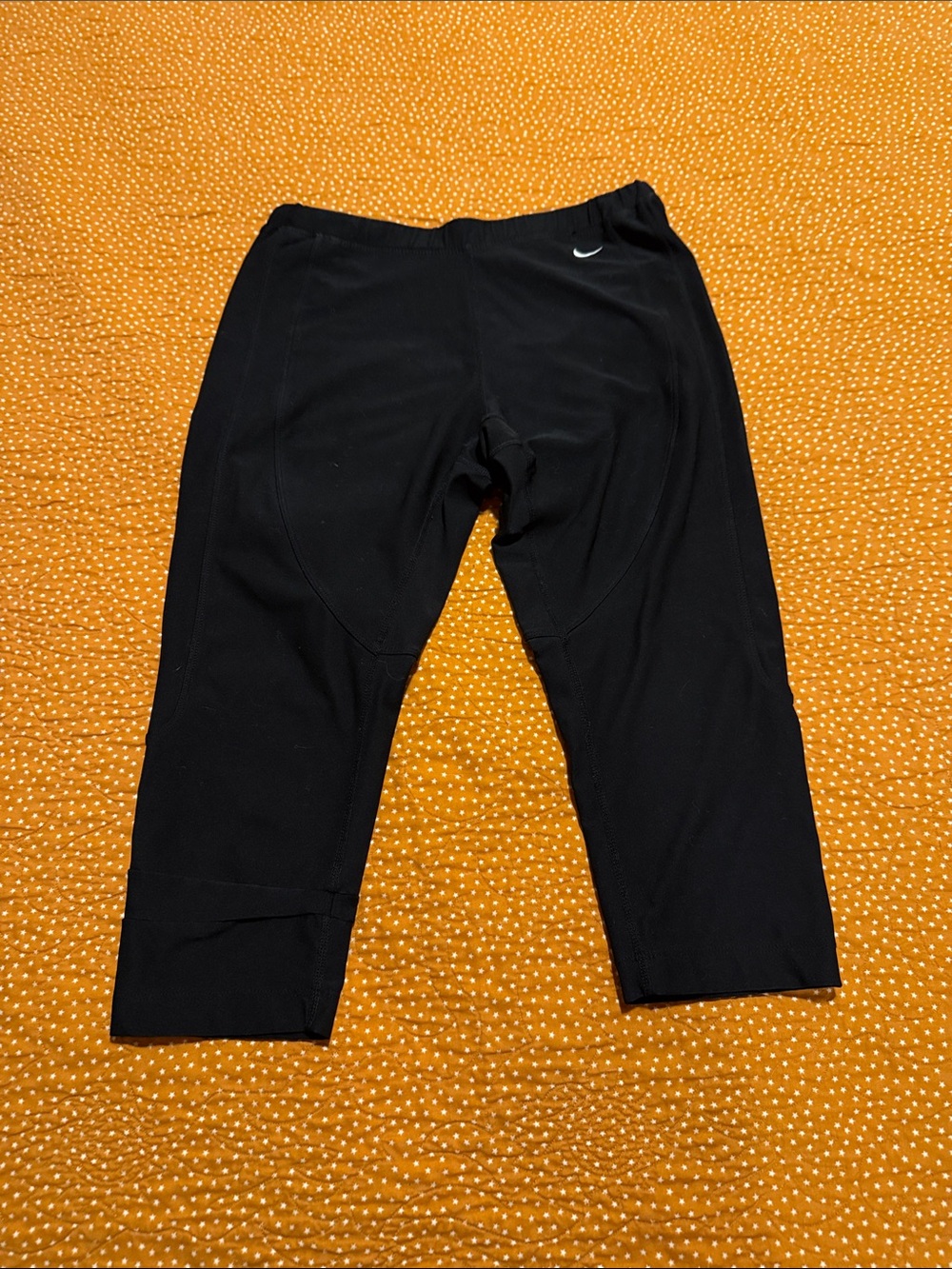 Nike Black Capris with White Swoosh